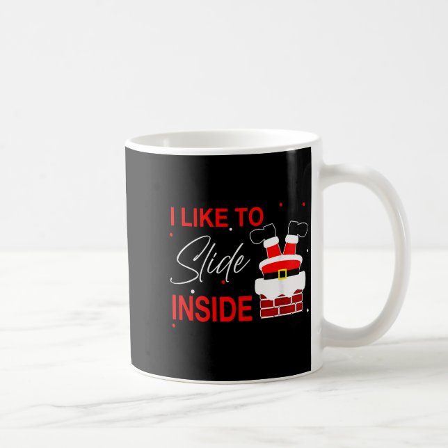 Caneca De Café I Like To Slide Inside Funny Xmas Couple Unhinge P (Direita)