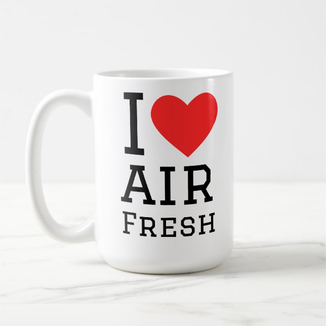 Caneca De Café I love air fresh  (Esquerda)