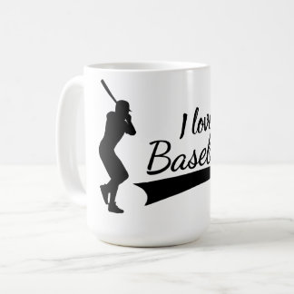 Caneca De Café I love Baseball