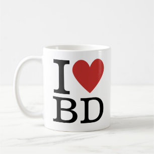 Caneca De Café I ❤️ Love BD - Business Development MUG