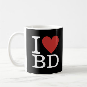 Caneca De Café I ❤️ Love BD - Prédio Department Mug
