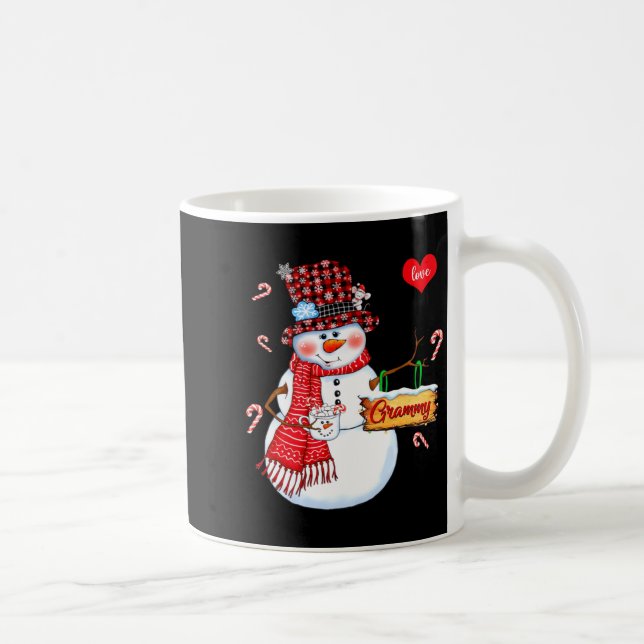 Caneca De Café I Love Being A Grammy Snowman Xmas Happy New Merry (Direita)
