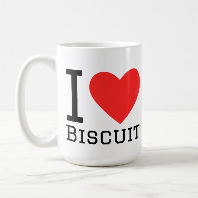 Caneca De Café I love biscuit (Esquerda)