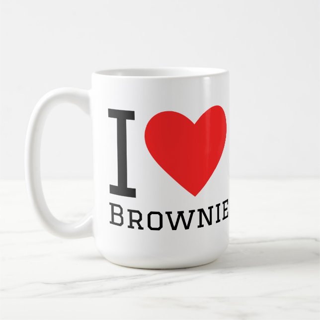 Caneca De Café I love brownie (Esquerda)