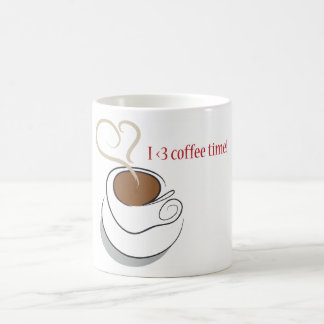 Caneca De Café I love coffee time!