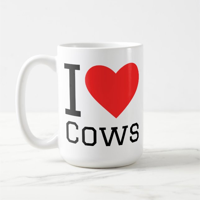 Caneca De Café I love cows (Esquerda)