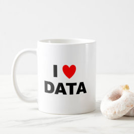 Caneca De Café I Love Data Mug | Geek Coffee Cup