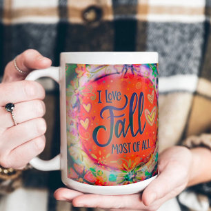 Caneca De Café "I Love Fall" Inspirivity Café Mug