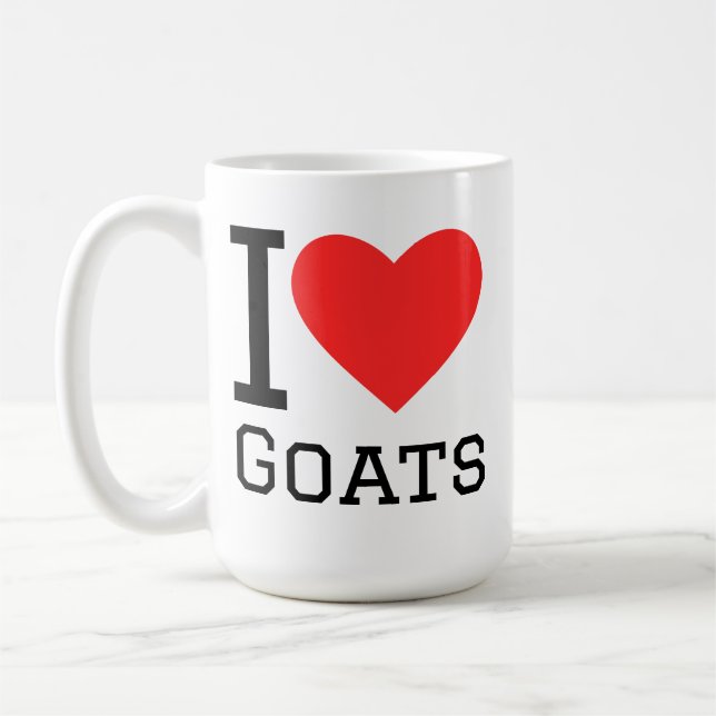 Caneca De Café I love goats (Esquerda)