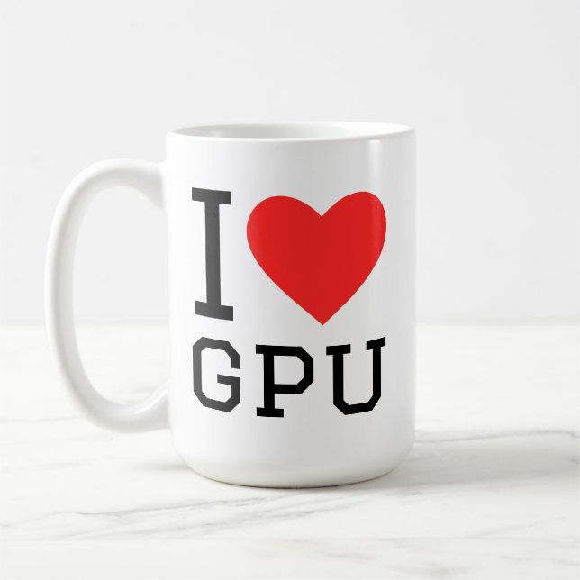 Caneca De Café I love gpu (Esquerda)