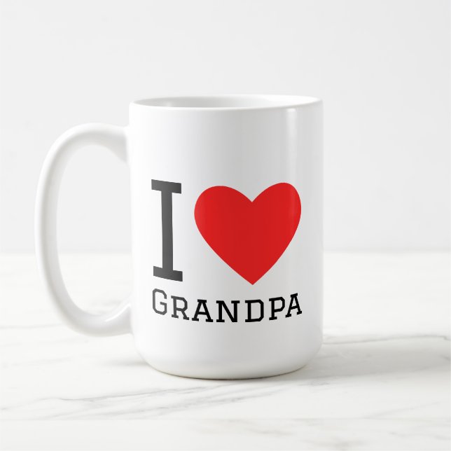 Caneca De Café I love grandpa (Esquerda)