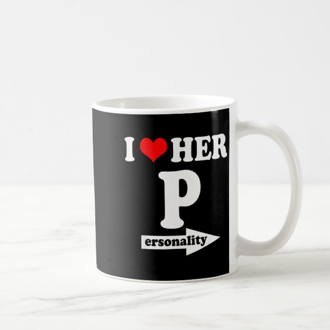 Caneca De Café I Love Her Ity Funny Valentine's Day Couple Matchi (Direita)