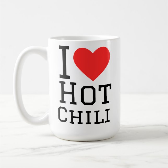 Caneca De Café I love hot chili (Esquerda)