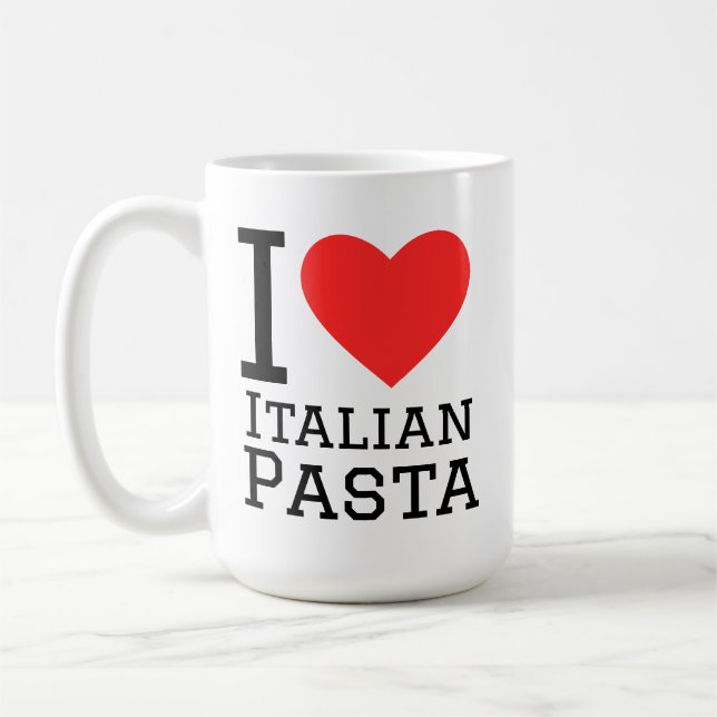 Caneca De Café I love Italian pasta (Esquerda)