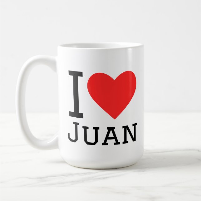 Caneca De Café I love Juan  (Esquerda)