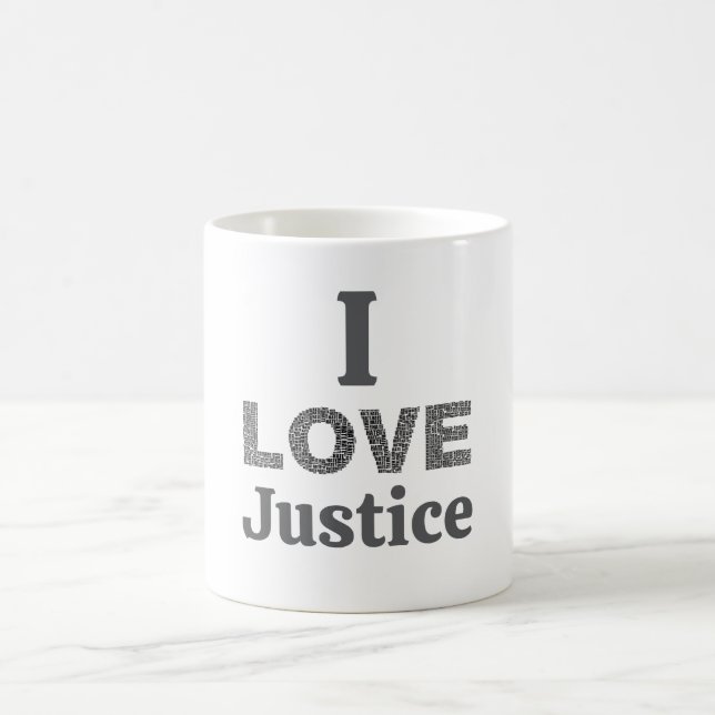 Caneca De Café I Love Justice Coffee Mug (Centro)
