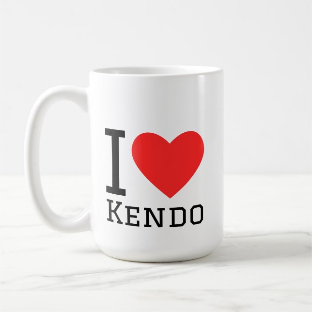 Caneca De Café I love kendo (Esquerda)