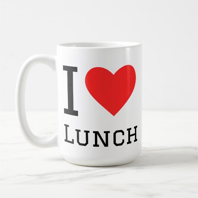 Caneca De Café I love lunch (Esquerda)