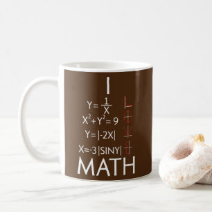Caneca De Café I Love Math Teacher Mathematics Mathematician