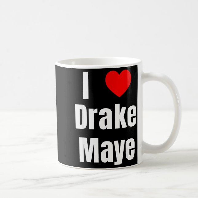 Caneca De Café I Love Maye Qb Football Fan  (Direita)
