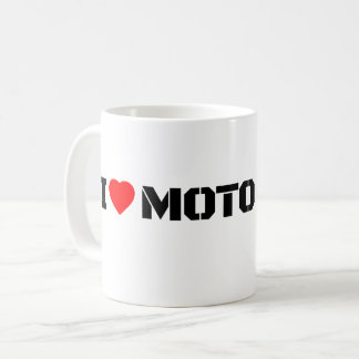 Caneca De Café I Love Moto Motorcycle Coffee Mug