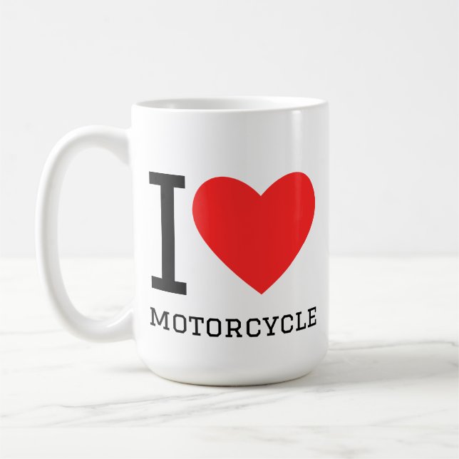 Caneca De Café I love motorcycle  (Esquerda)