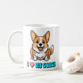 Caneca De Café I Love My Corgi