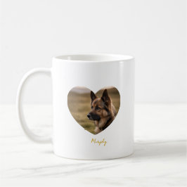 Caneca De Café I love my dog customized image and name