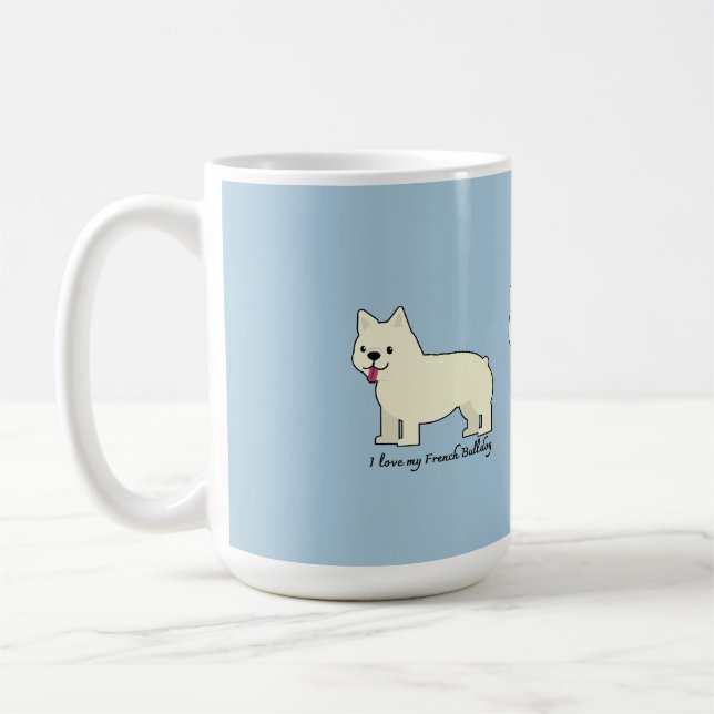 Caneca De Café I love my French Bulldog (Esquerda)