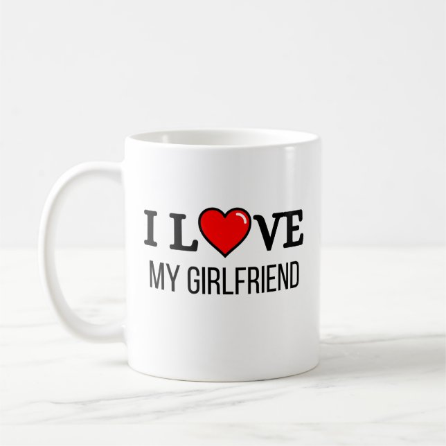 Caneca De Café I love my girlfriend (Esquerda)