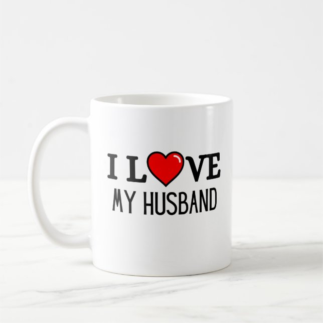 Caneca De Café I love my husband (Esquerda)