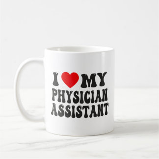 Caneca De Café I Love My Physician Assistant Funny Valentine Red