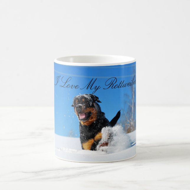 Caneca De Café I Love My Rottweiler Mug (Centro)