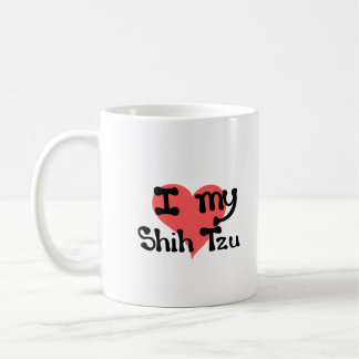 Caneca De Café I Love My Shih Tzu 