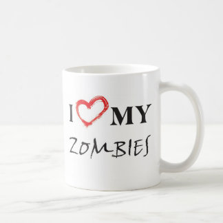Caneca De Café I love my zombies