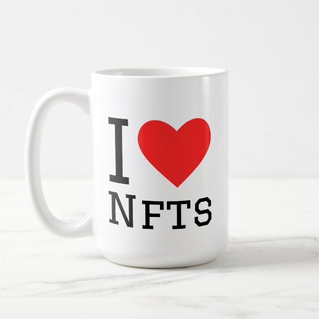Caneca De Café I love nfts (Esquerda)