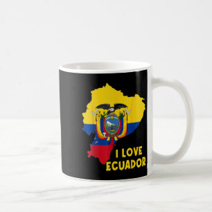 Caneca De Café I Love Quito Hello Equador Map Flag Orud Ecuadori