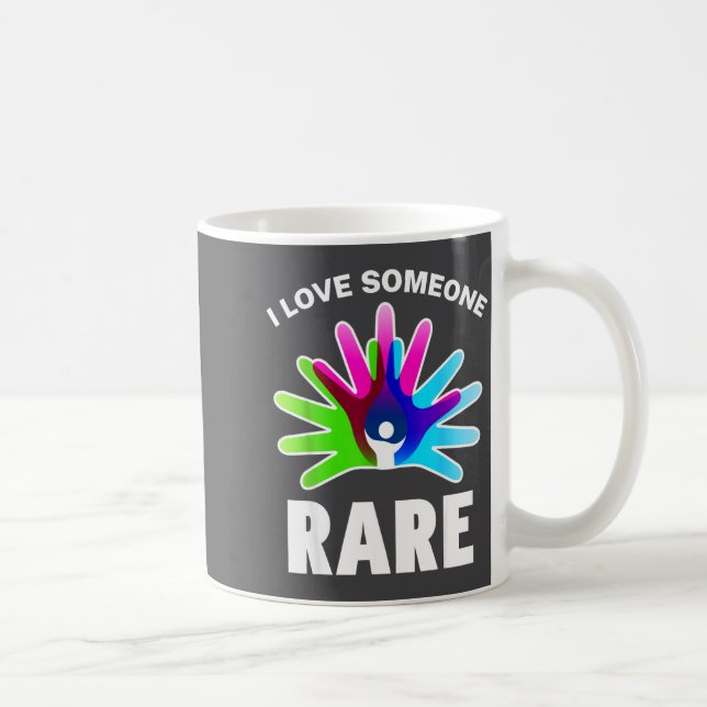 Caneca De Café I Love Rare Disease Awareness Shirt - Rare Disease (Direita)
