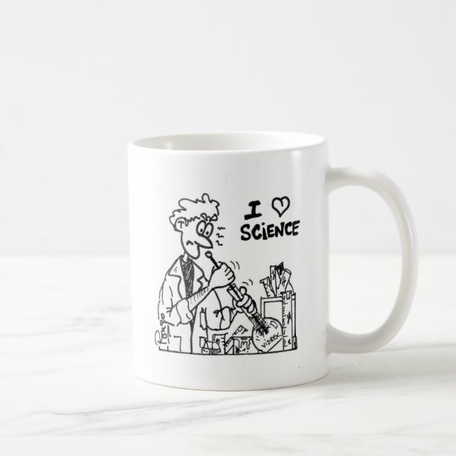 Caneca De Café I love science (Direita)