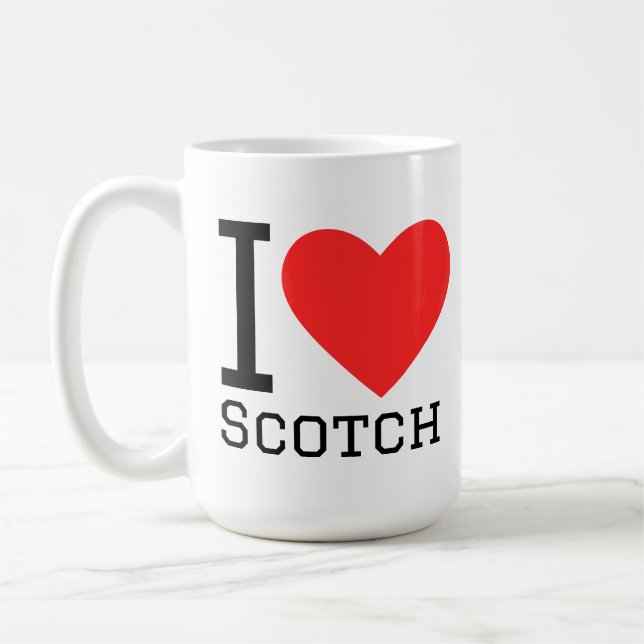 Caneca De Café I love scotch  (Esquerda)