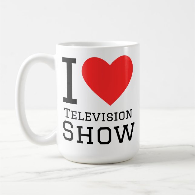 Caneca De Café I love television show (Esquerda)