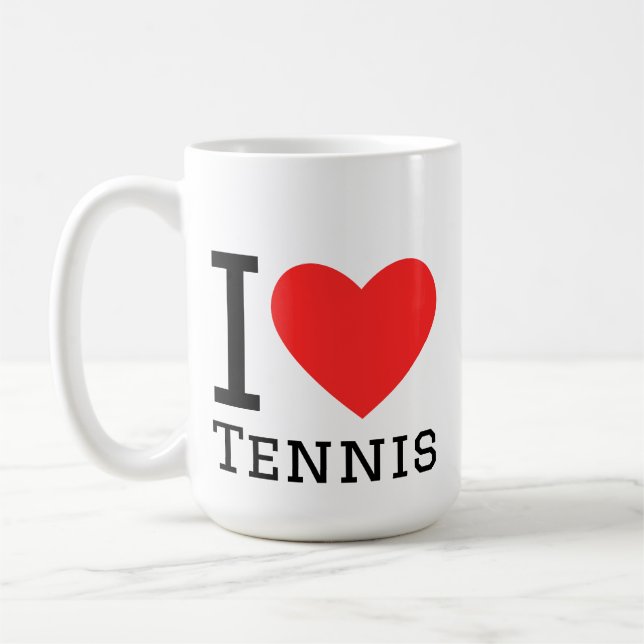 Caneca De Café I love tennis (Esquerda)