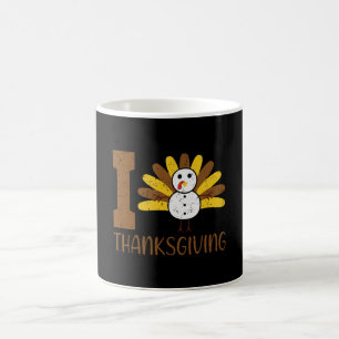 Caneca De Café I Love Thanksgiving Turkey Day Family Kid Matching