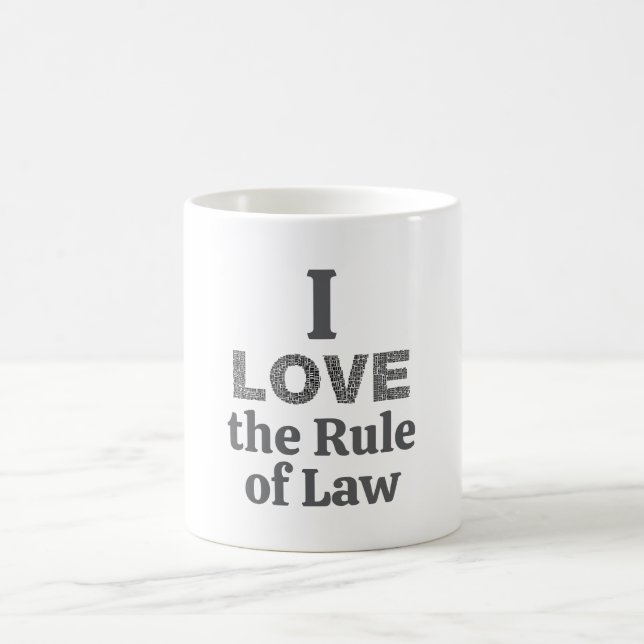 Caneca De Café I Love the Rule of Law Coffee Mug (Centro)