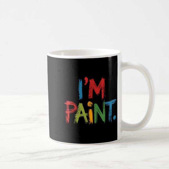 Caneca De Café I Love To Finger Paint I'm Paint Funny Couple Vale (Direita)