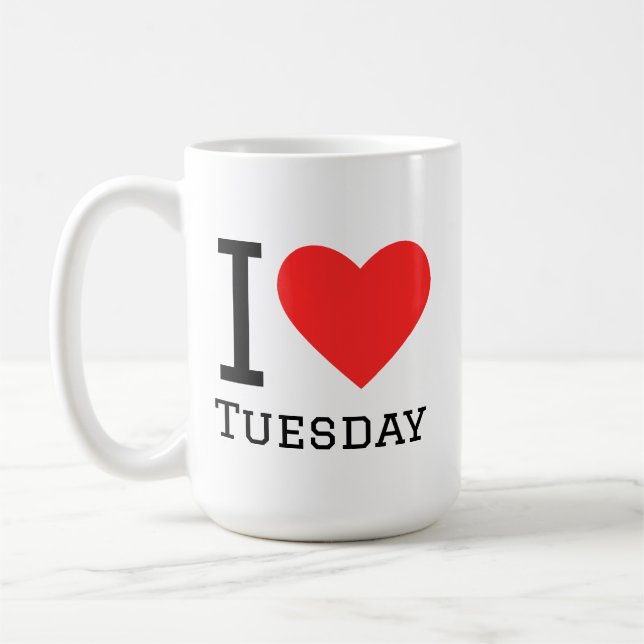 Caneca De Café I love tuesday (Esquerda)