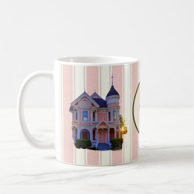 Caneca De Café "I Love Victorian Houses" Café Mug Design #6 (Esquerda)