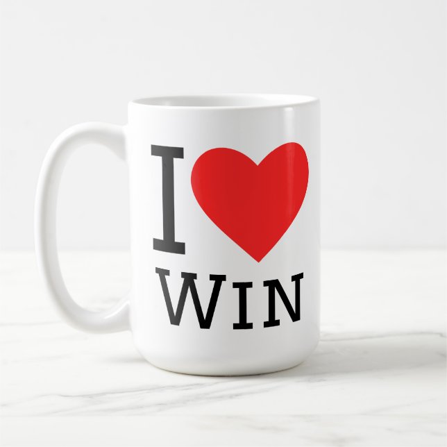 Caneca De Café I love win (Esquerda)