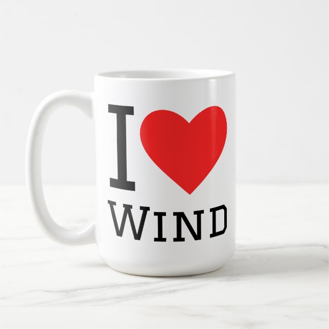 Caneca De Café I love wind  (Esquerda)