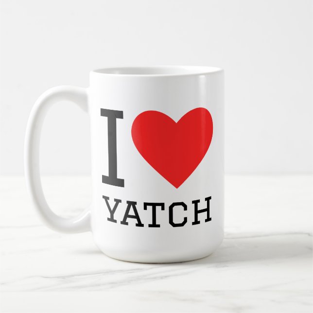 Caneca De Café I love yatch (Esquerda)